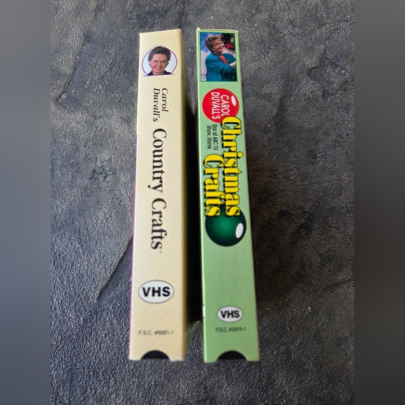 Carol Duvall's Country Crafts and Christmas Crafts Media VHS Set - Picture 2 of 4